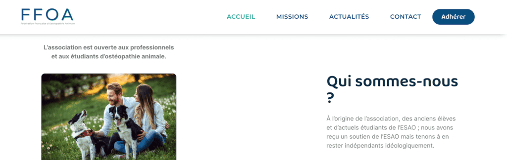 Fédération Française d’Ostéopathie Animale - FFOA, visuel 8