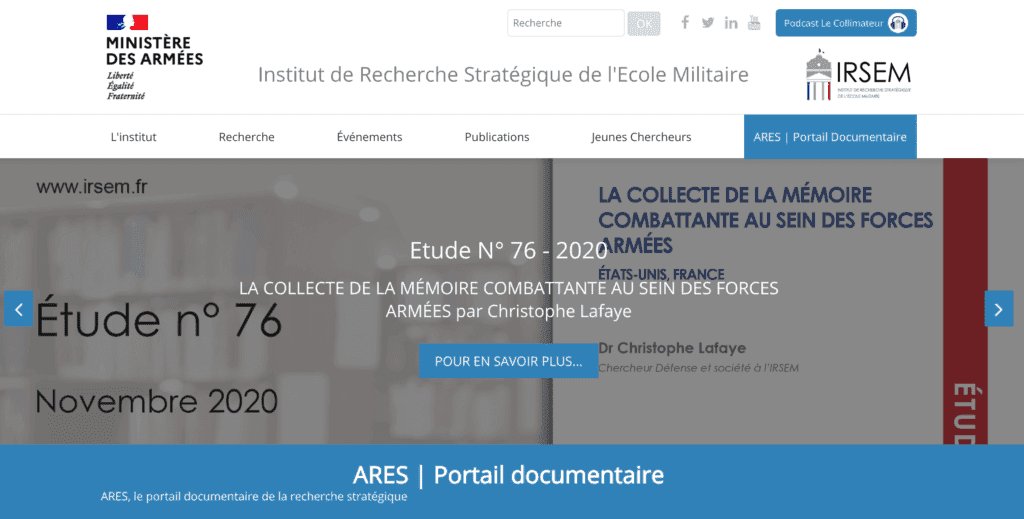 Institut de recherche stratégique de l'École Militaire (IRSEM), image 2